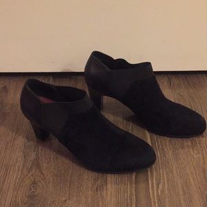 Black Abeo Suede Booties